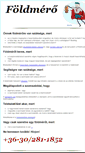 Mobile Screenshot of foldmero.geod.hu