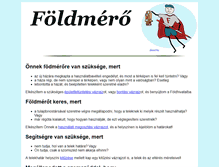 Tablet Screenshot of foldmero.geod.hu