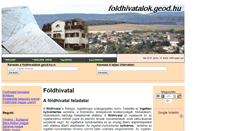 Desktop Screenshot of foldhivatalok.geod.hu